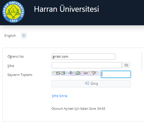 Harran OBS Giriş