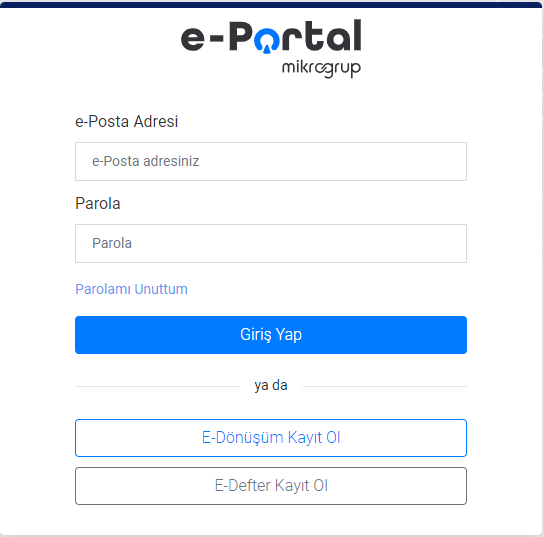 Mikro Portal Giriş